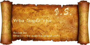 Vrba Sugárka névjegykártya